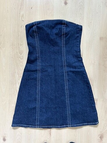 H&M Kot straplez elbise