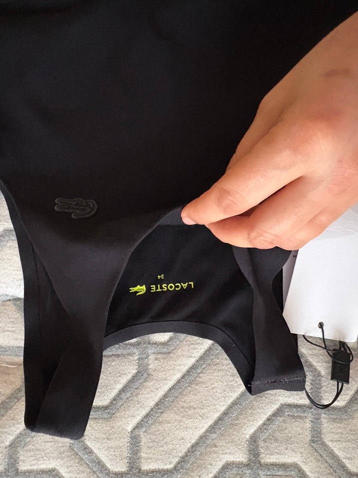 Lacoste Siyah Mini Spor Sütyen - Görsel 2