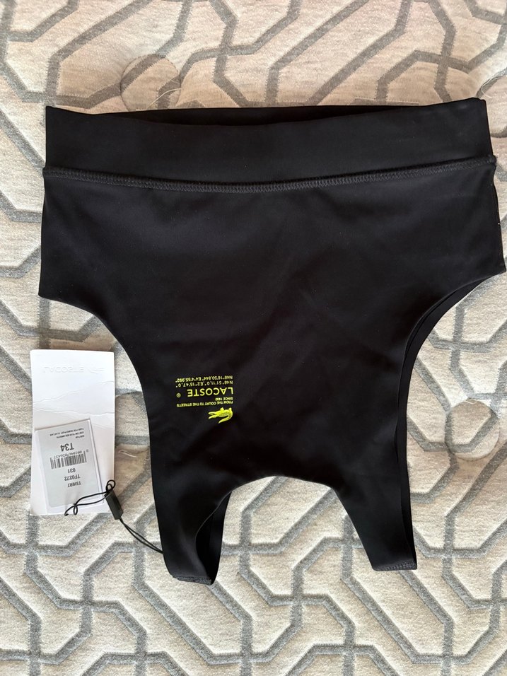 Lacoste Siyah Mini Spor Sütyen - Görsel 3