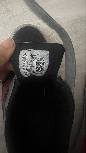 34 Beden gri Renk Nike spor ayakkabı