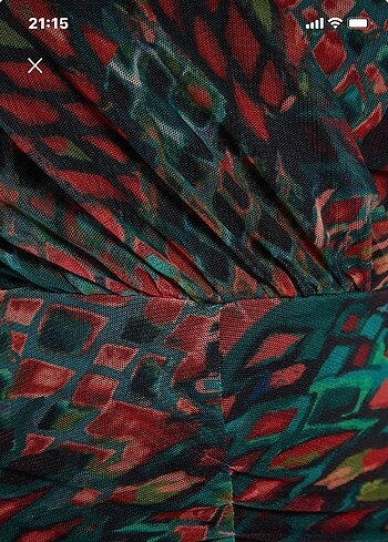 xs Beden çeşitli Renk Drapeli V yaka vücuda oturan tül elbise