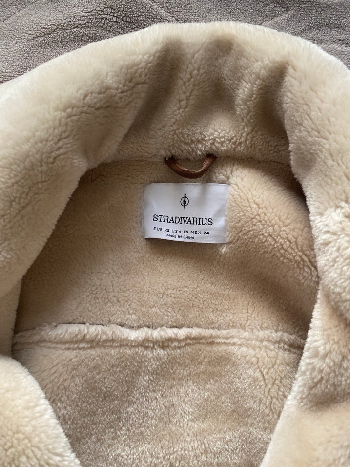 Kürklü Kahverengi Süet Kadın Ceket - Görsel 4