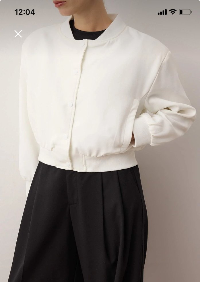 Ekru Bomber Ceket - Görsel 2