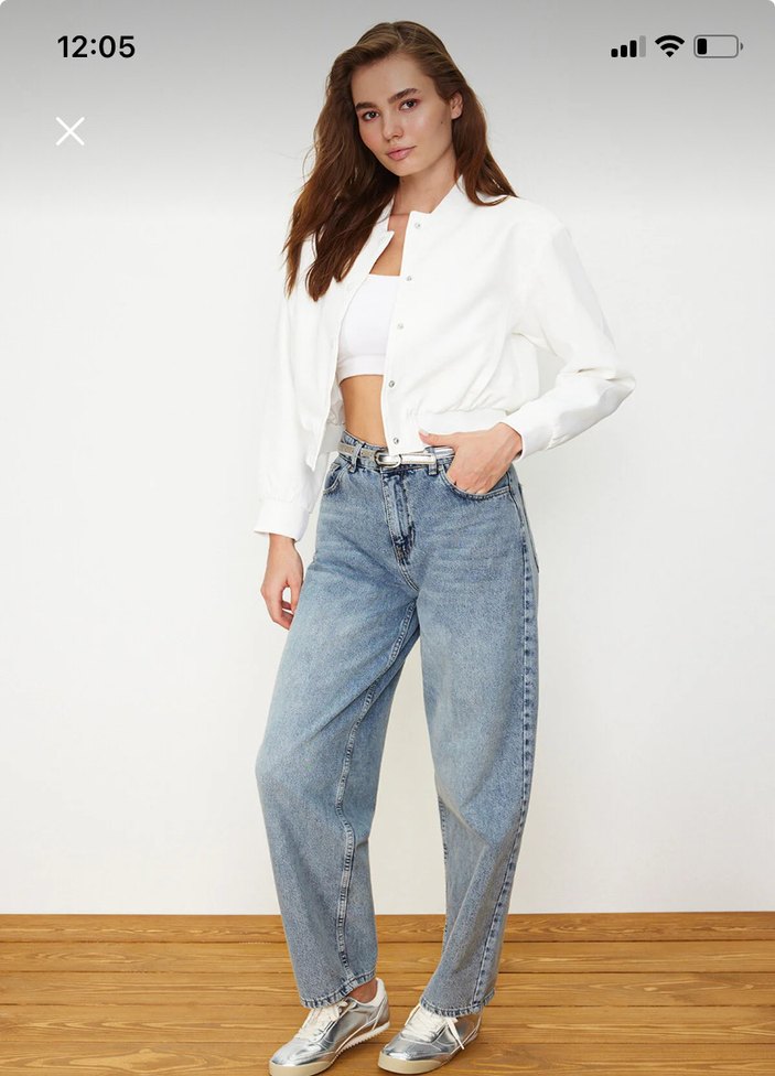 Ekru Bomber Ceket - Görsel 4