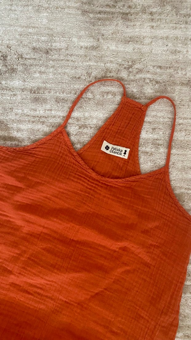 Turuncu muslin takım - Görsel 3