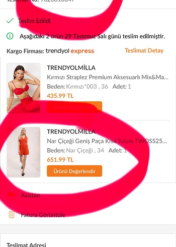 Nar çiçeği Düğmeli Kolsuz Mini Tulum - Görsel 3