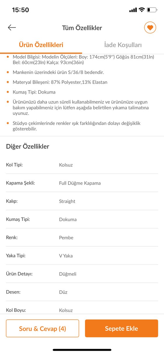 Nar çiçeği Düğmeli Kolsuz Mini Tulum - Görsel 4