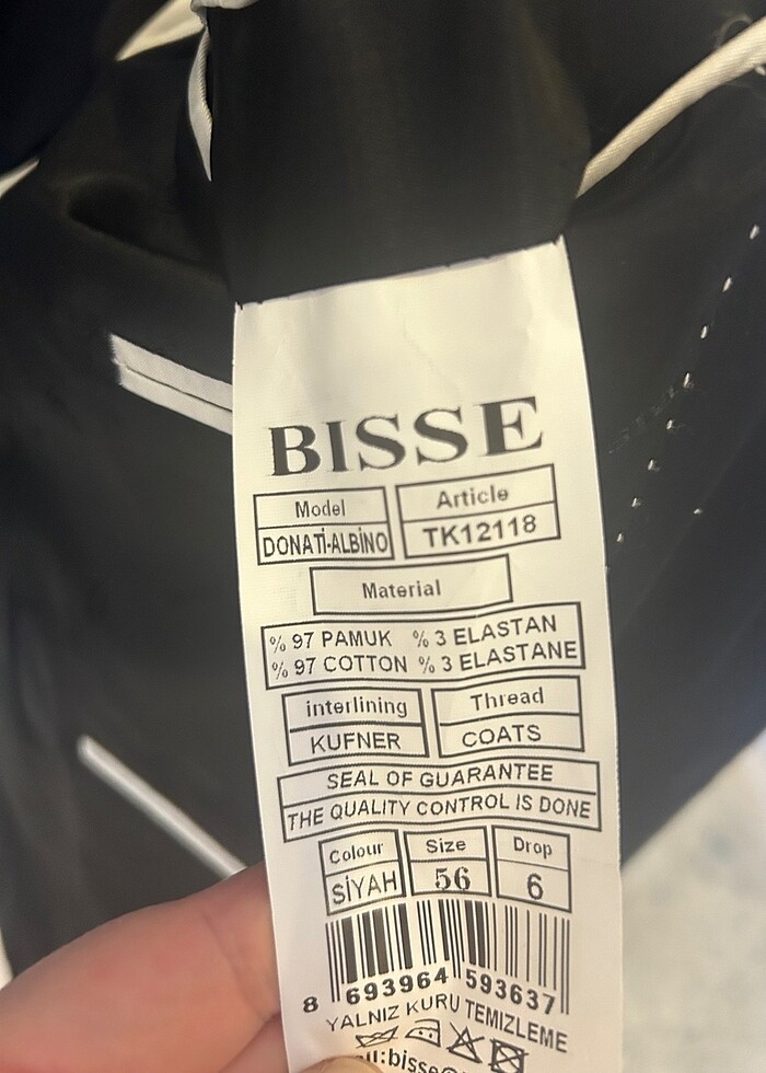 BİSSE TAKIM ELBİSE 56-6 drop - Görsel 5