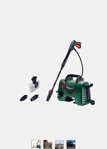 Bosch Araba bahçe yıkama seti ürün 1 kez kullanılmıştır