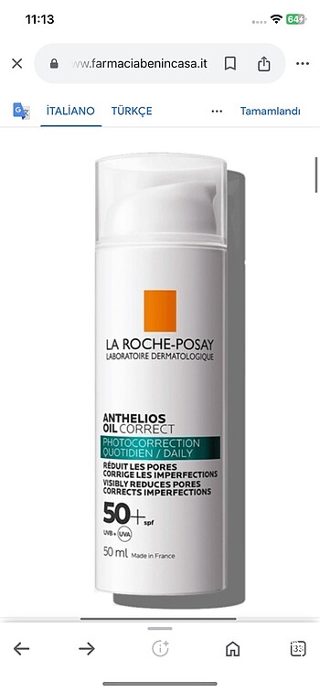 La Roche Posay güneş koruyucu krem