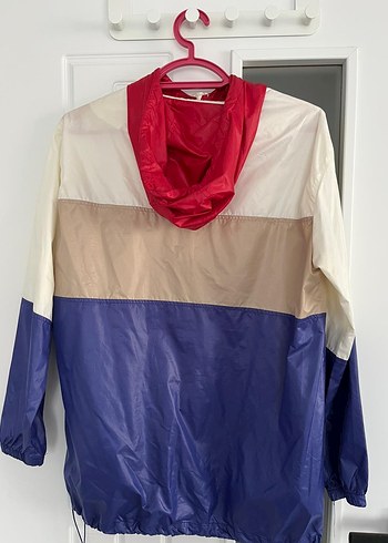 Düğmeli Çok Renkli kadın Rüzgarlık - Görsel 2