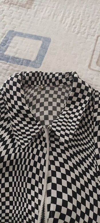 38 Beden siyah Renk Fermuarlı bluz