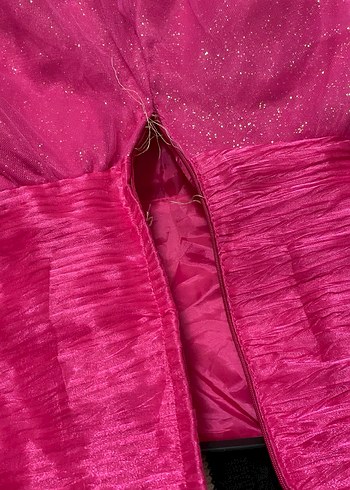 Kız Çocuk Pembe Fiyonklu Elbise - Görsel 3