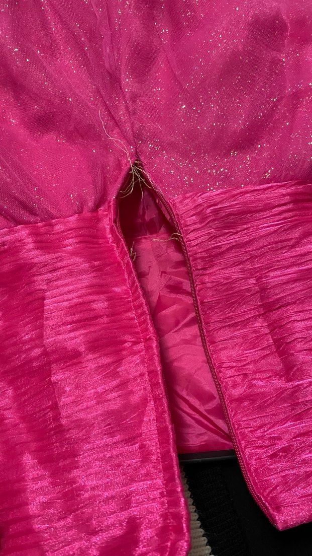 Kız Çocuk Pembe Fiyonklu Elbise - Görsel 3