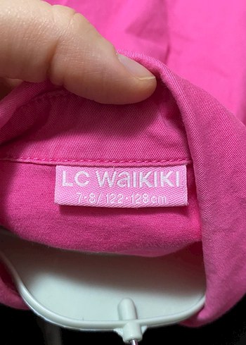 Kız Çocuk Düğmeli Pembe Elbise - Görsel 4