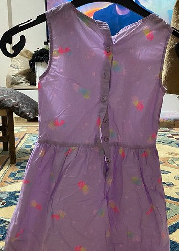 Mor kız çocuk elbisesi - Görsel 3
