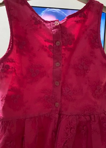 PembeKız Çocuk Dantel Detaylı Elbisesi - Görsel 4