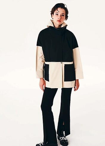 Twist colorblock mevsimlik mont
