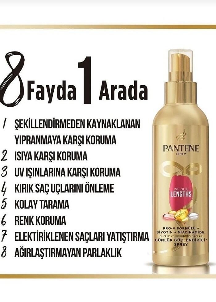 Pantene infinite lenghts sprey - Görsel 2