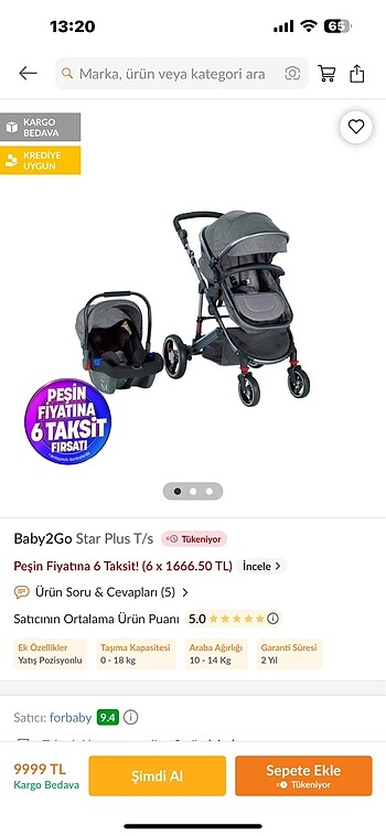 Travel sistem bebek arabası