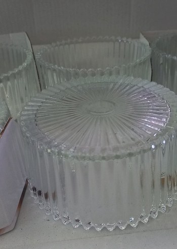 Kase Cam Tabak Seti - Görsel 5