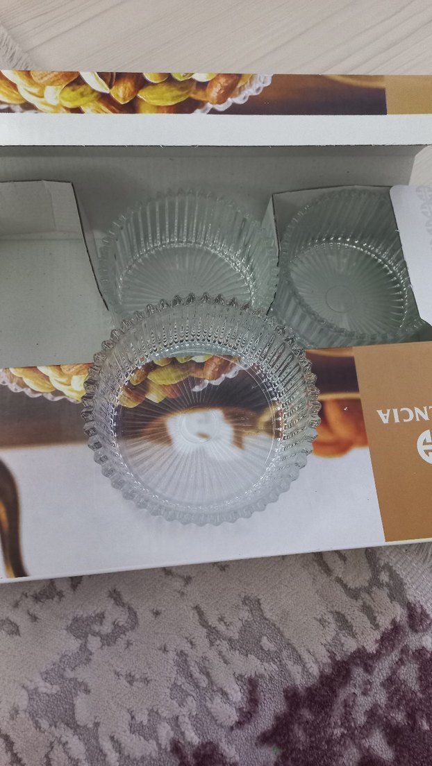 Kase Cam Tabak Seti - Görsel 2