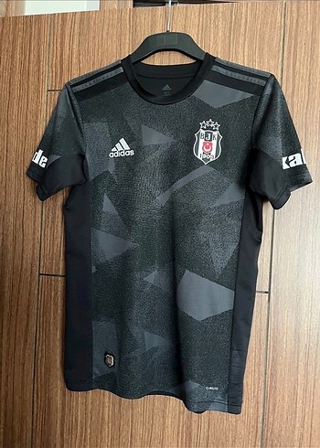 Erkek Siyah Adidas Beşiktaş Kısa Kollu Forma