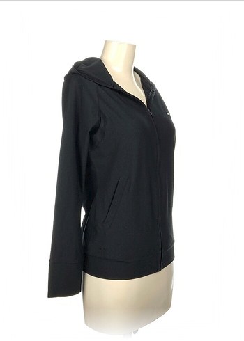 ORJİNAL Nike Siyah Kapüşonlu Fermuarlı Sweatshirt - Görsel 2