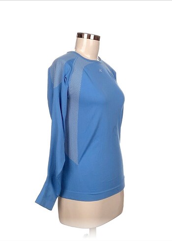 Mavi Uzun Kollu Kadın Sweatshirt - Görsel 2