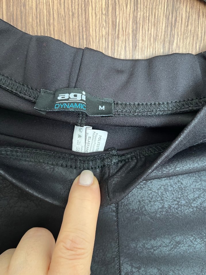 Siyah Deri Kadın Tayt, Kemer Detaylı - Görsel 2