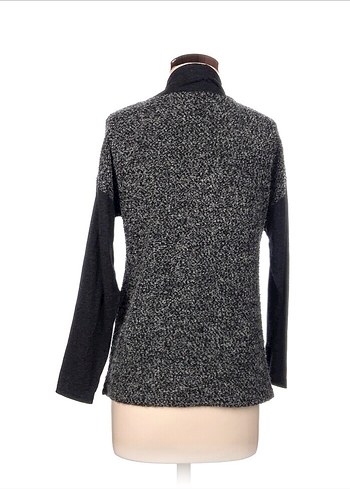 Gri Örgü Kadın Hırka yeni - Görsel 3