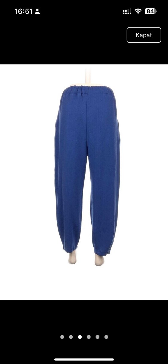 Lacivert  Rahat Kesim Eşofman Altı - Görsel 3