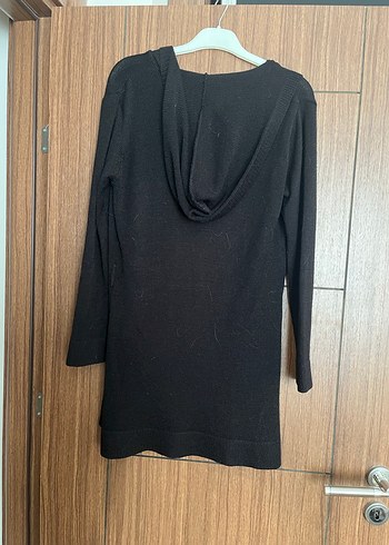 Kapşonlu Triko Kadın Hırka - Görsel 2