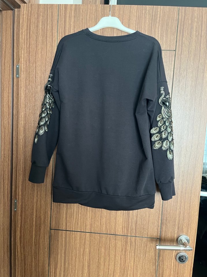 Payet İşlemeli Uzun Kollu Sweatshirt - Görsel 3