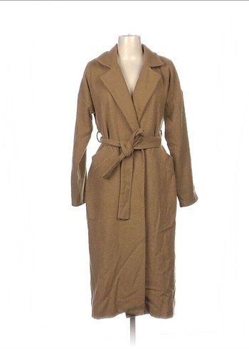 DILARA MARKA Kürklü Bej Kadın Uzun Kaban - Görsel 2