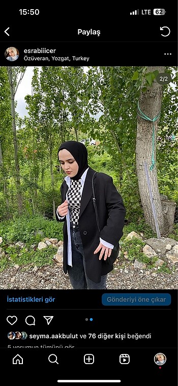 m Beden siyah Renk Blazer çeker
