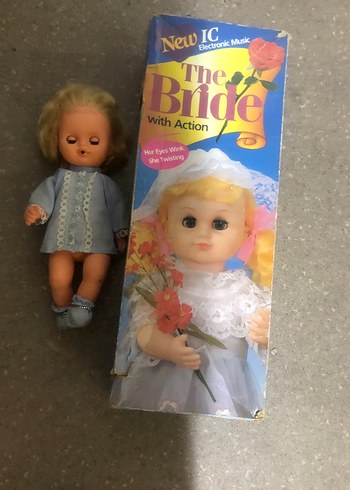Mavi Pastel Renkli Gelin Bebek