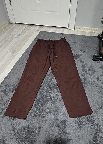 36 Beden bordo Renk Koton pantolon 