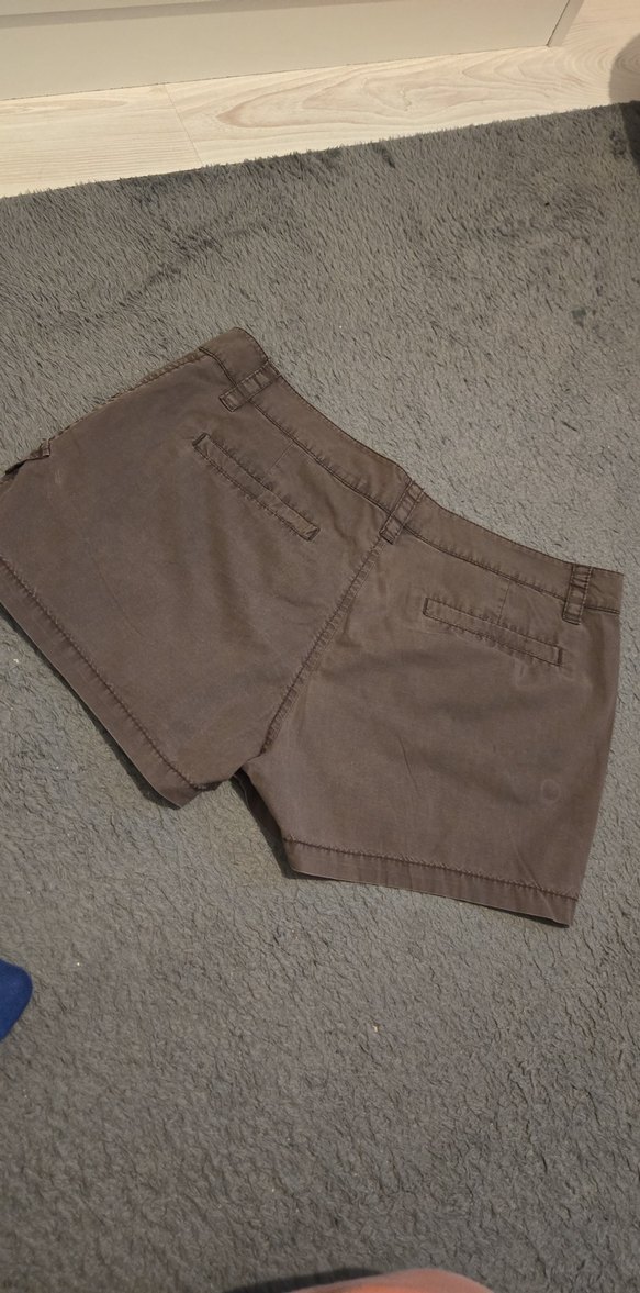 Düğmeli Kadın Mini Süet Şort - Görsel 5