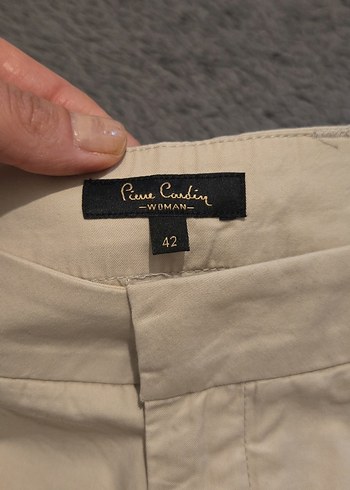 Bej Kadın  Şort Rahat Kesim - Görsel 2