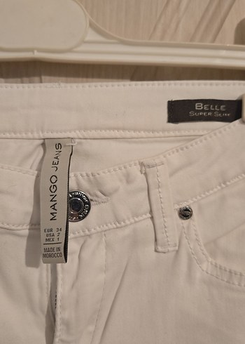 Beyaz Kadın Normal Boy Kumaş Pantolon - Görsel 2