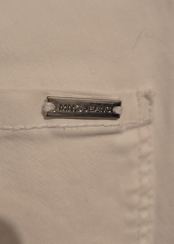 Beyaz Kadın Normal Boy Kumaş Pantolon - Görsel 3