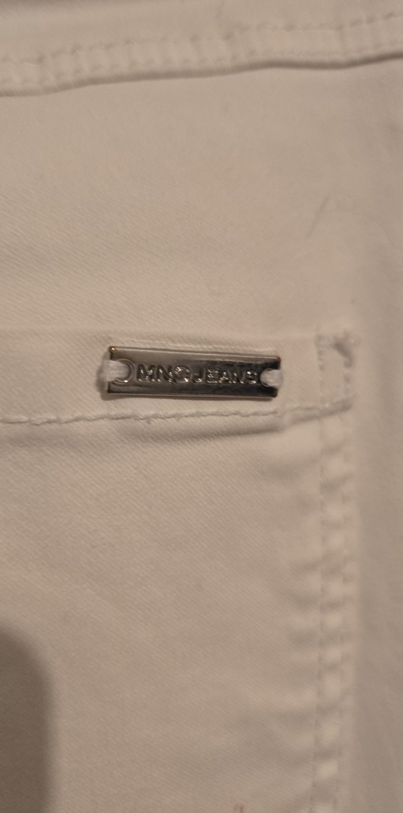 Beyaz Kadın Normal Boy Kumaş Pantolon - Görsel 3