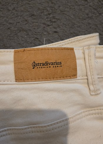 Bej Midi Kadın Kot Pantolon - Görsel 4