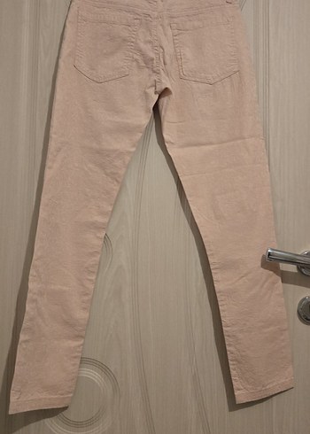 gül rengi Kadın  Kumaş Pantolon - Görsel 4