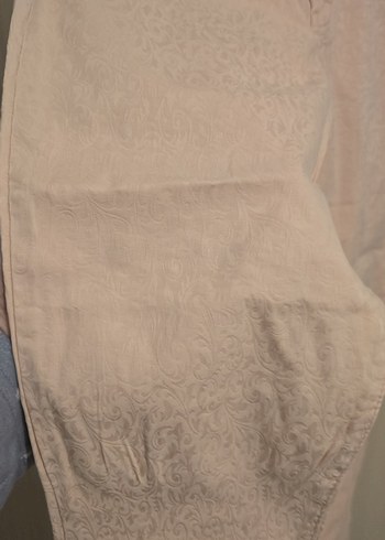 gül rengi Kadın  Kumaş Pantolon - Görsel 3