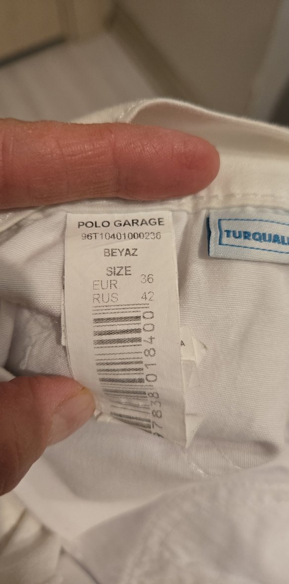 Kadın Beyaz  Pamuk Pantolon - Görsel 5