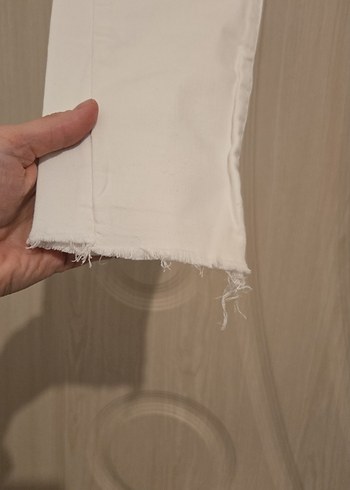 ZARA BEYAZ Kadın Jean Pantolon - Görsel 2