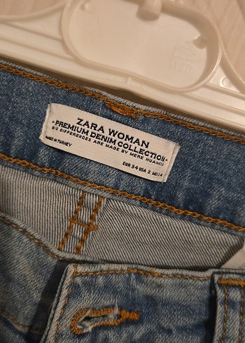 Zara Yırtık Detaylı Kadın Denim Jean - Görsel 3
