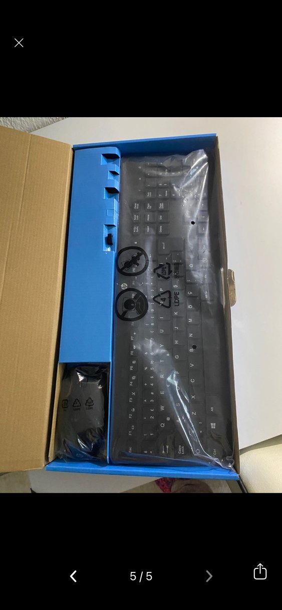 HP 230 Kablosuz Siyah Klavye ve Mouse Seti - Görsel 5